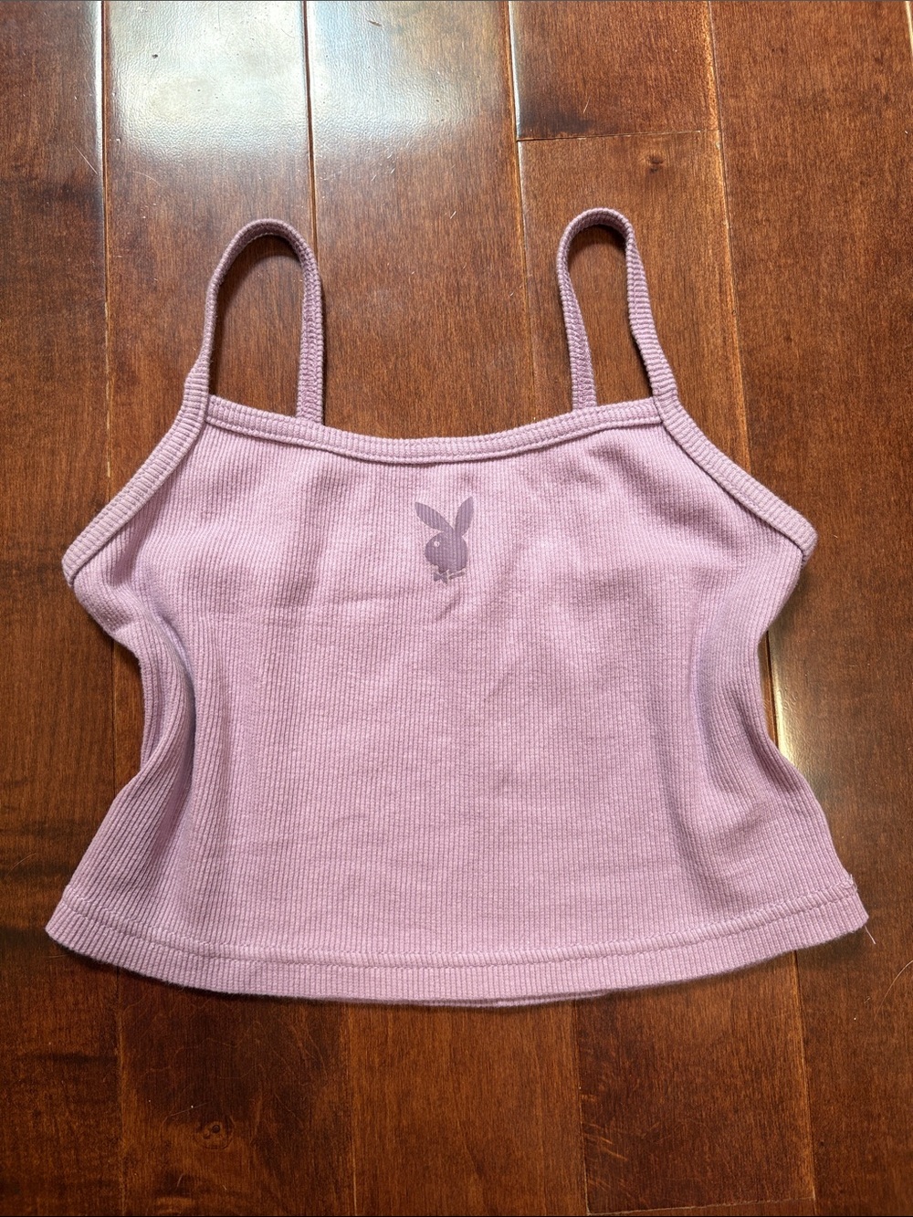 Lavender Playboy Bunny Crop Top Size XS